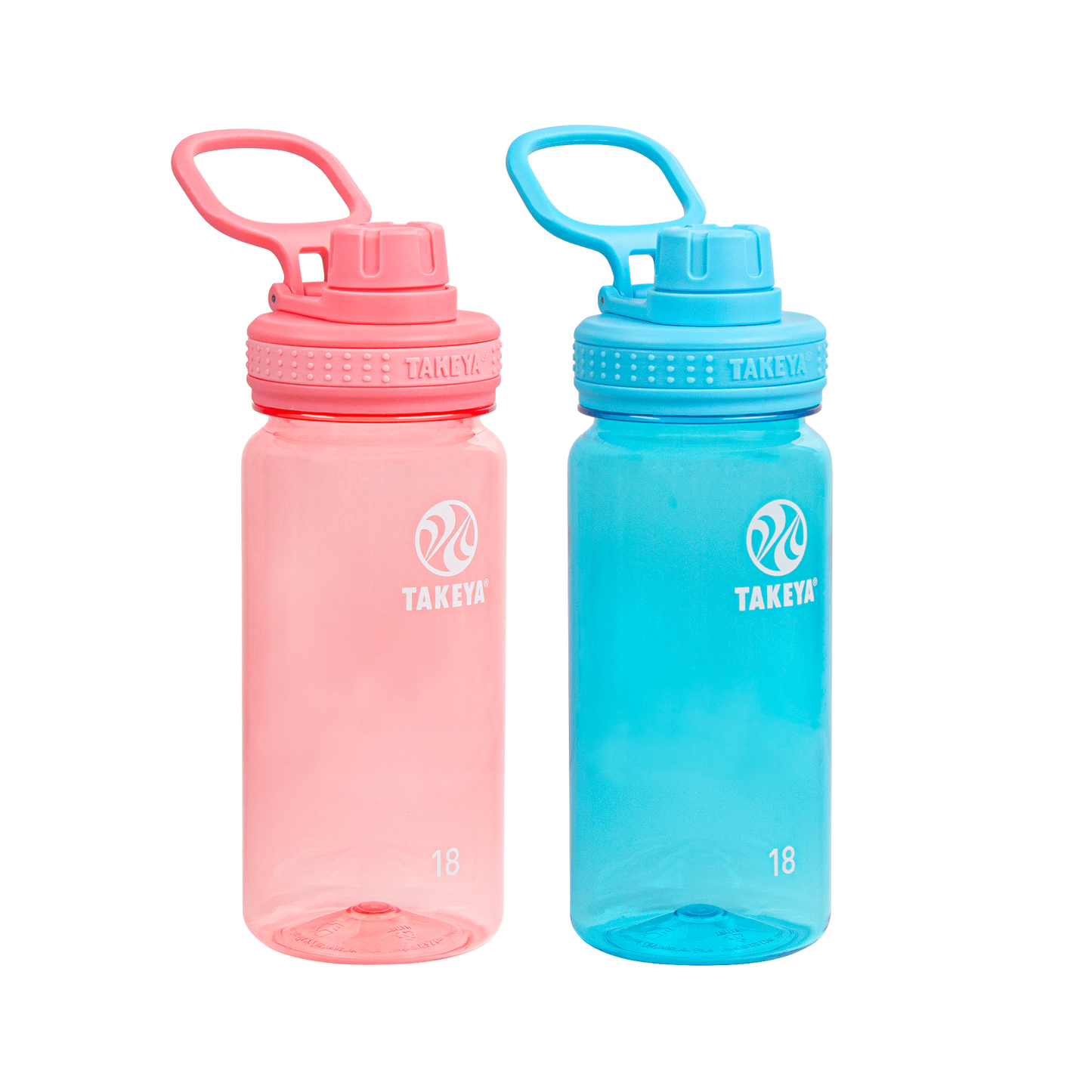 tritan-water-bottle-bundle-with-spout-lid-2-pack-a8 51475-Tritan-Spout-18-2pk-FlutterPink-BreezyBlue-Front_1.png