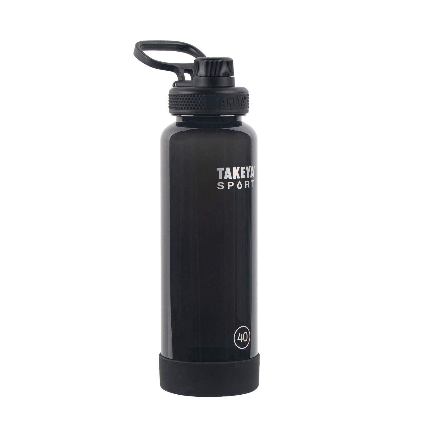 tritan-sport-water-bottle-with-spout-lid-z6 52023-TKS-Tritan-Spout-40-GrandSlamBlack-frontangle.png