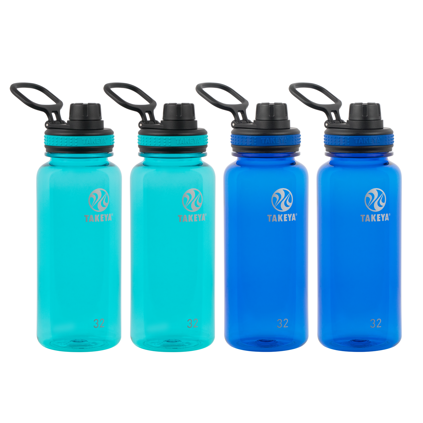 tritan-water-bottle-with-spout-lid-4-pack-t2 50276-Tritan-Spout-32-4pk-Ocean-Royal-angle.png