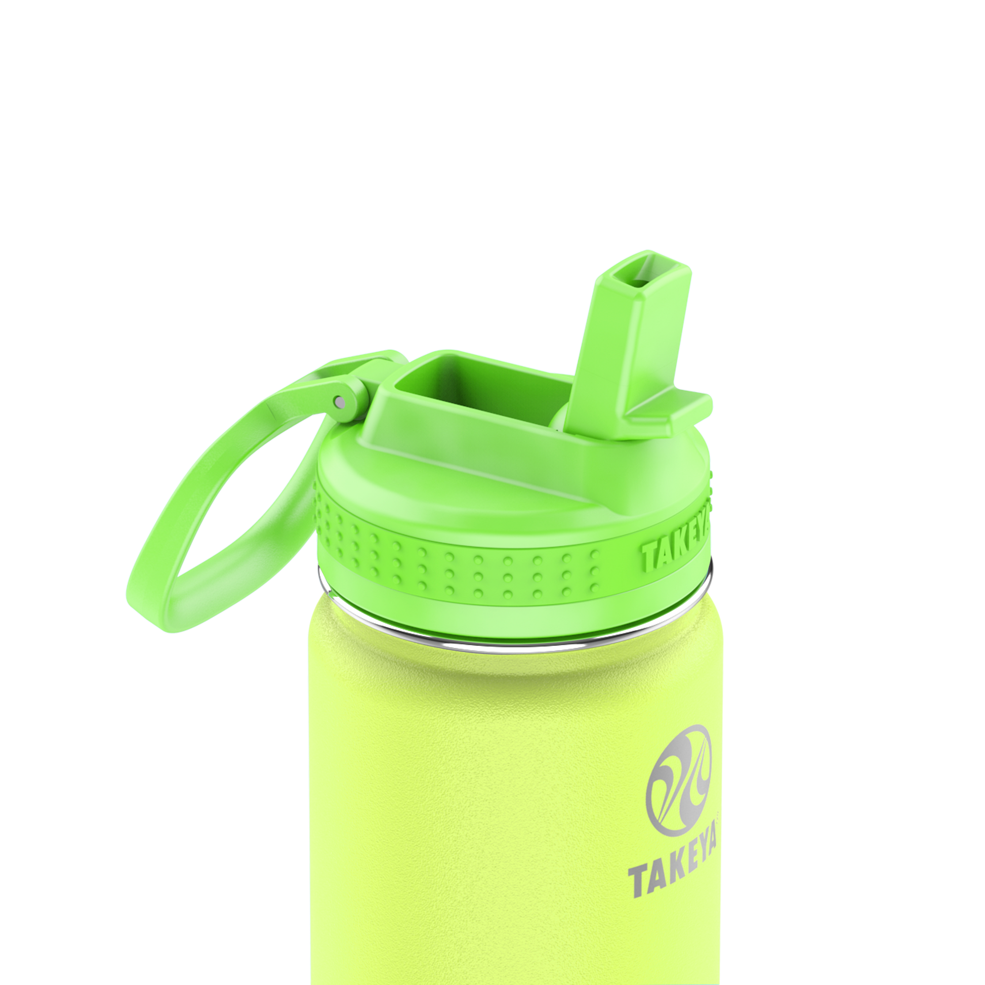 actives-kids-glow-in-the-dark-water-bottle-with-straw-lid-a5 51075-Actives-Kids-Straw-18-GID-LightningGreen-closeup.png