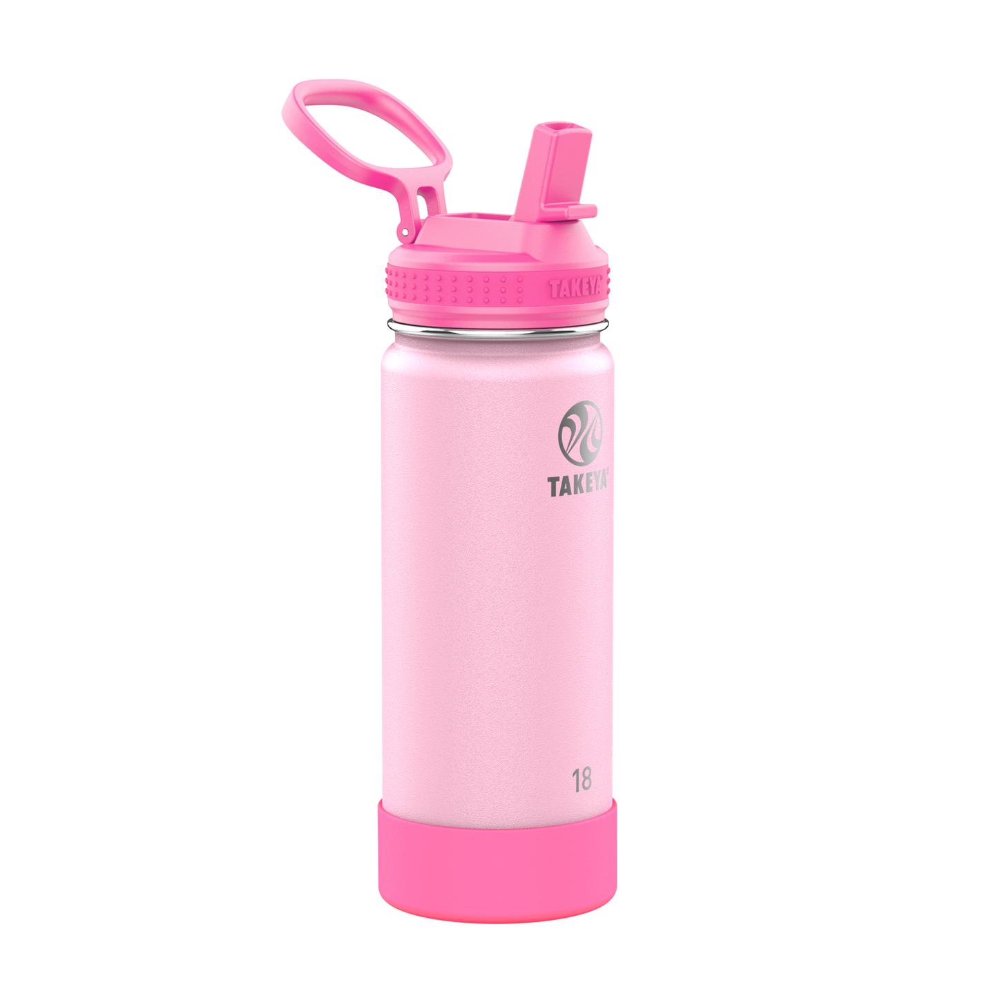 actives-kids-glow-in-the-dark-water-bottle-with-straw-lid-a5 51076-Actives-Kids-Straw-18-GID-SummerGlowPink-angle.png