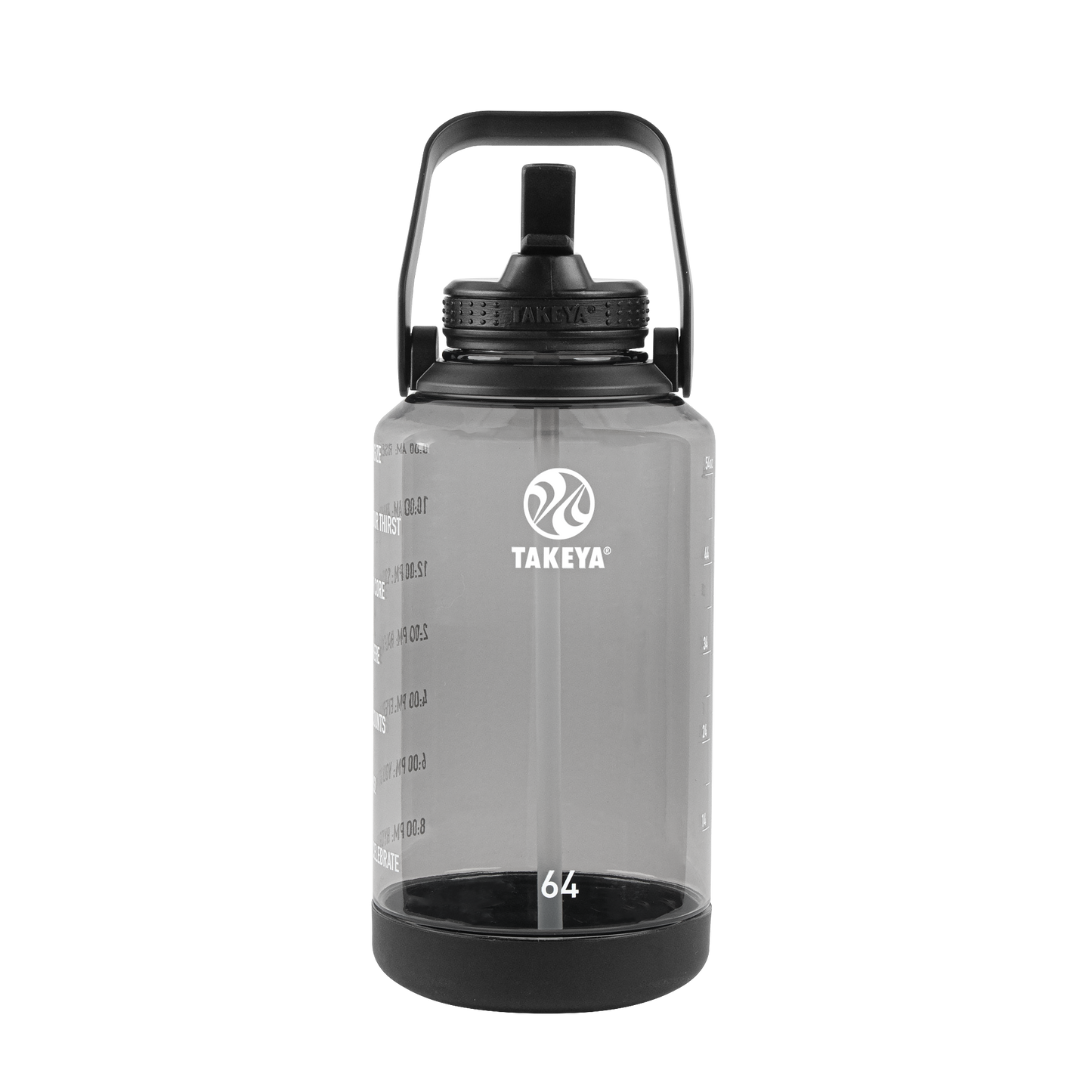 tritan-motivational-water-bottle-with-straw-lid-y4 54145-Tritan-Straw-Motivational-64-StormyBlack-front.png