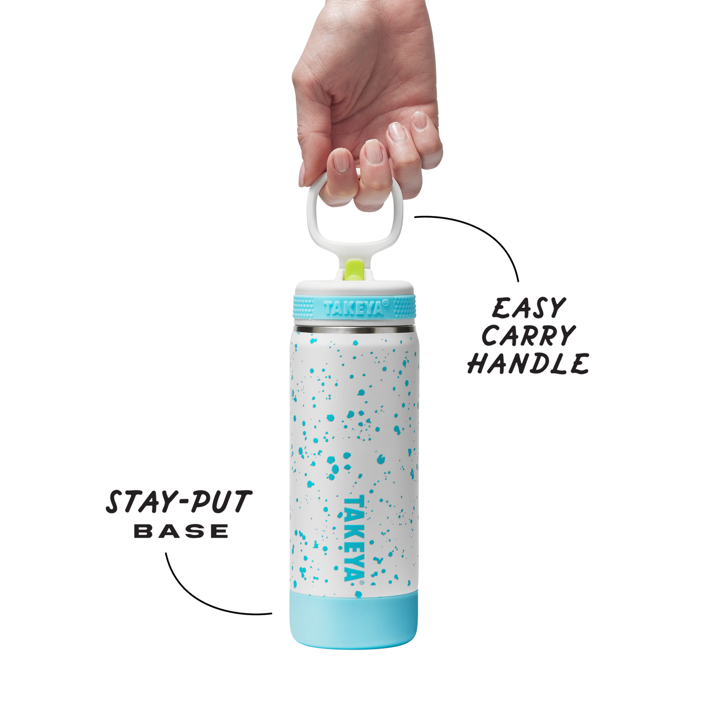 glow-in-the-dark-sport-kids-water-bottle-confetti-with-straw-lid-a6 TKS_SP25_CoreKidsGIDConfetti_StwBtl_CloudGlow_18oz_51368_v3_sRGB-Callout.png